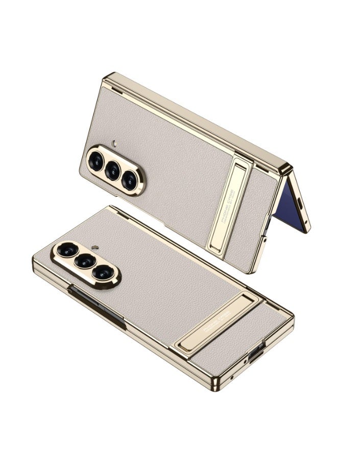 general Compatible with Samsung Galaxy Z Fold 7 Case Leather with Built-in Screen Protector, 【Magnetic Hinge】 360° Full Body Cover, Kickstand Phone Cases for Samsung Z Fold 7 - Image 4