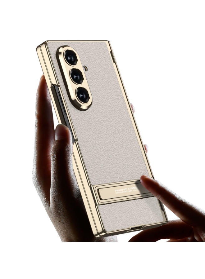 general Compatible with Samsung Galaxy Z Fold 7 Case Leather with Built-in Screen Protector, 【Magnetic Hinge】 360° Full Body Cover, Kickstand Phone Cases for Samsung Z Fold 7 - Image 5