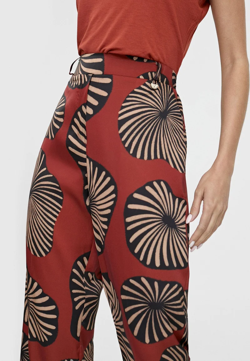 Lola Casademunt Straight printed trousers