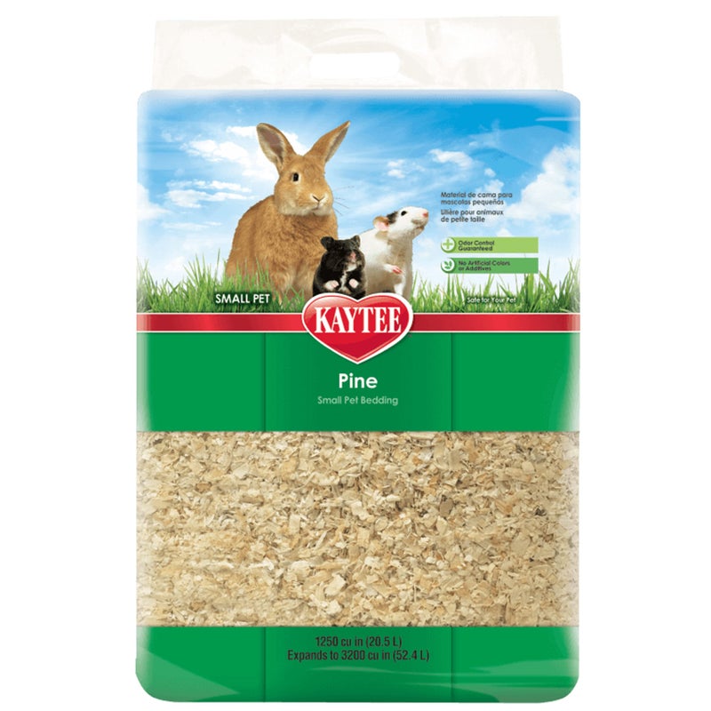 Kaytee Small Animal Pine Bedding For Pet Guinea Pigs, Rabbits, Hamsters, Gerbils, and Chinchillas, 52.4 Liter - Image 1