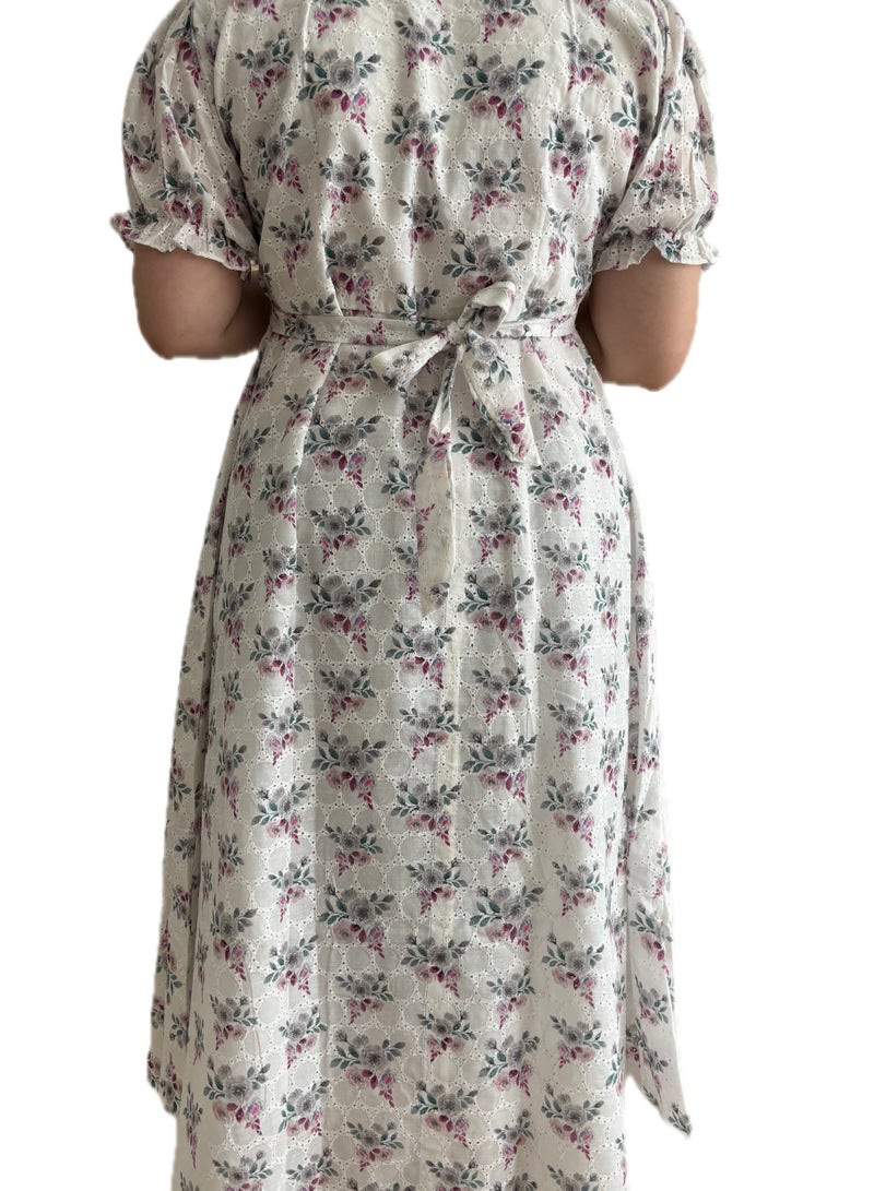 Zebees Cotton/Hakoba Maternity & Feeding Dress  - Image 5