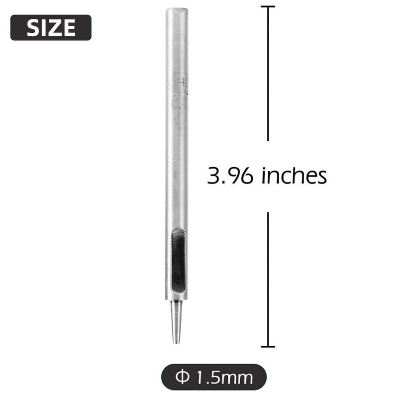 WUTA SPC Hole Punch Leather SPC Hollow Punch Set Steel Leather Craft Hole Punch for Belt Watch Band Gasket,SPC-1.5mm,1 Pack - Image 2