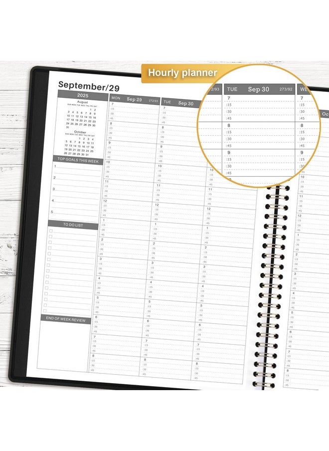 Artfan 2025 Appointment Book/Planner - Weekly Appointment Book/Planner 2025, Jan 2025 - Dec 2025, 8"x 10", 2025 Daily/Hourly Planner with Tabs, 15-Minute Interval, Flexible Soft Cover - The Sun  - Image 5