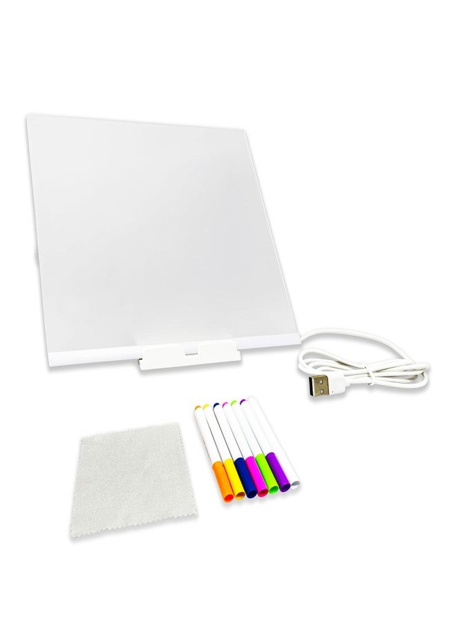PARTEET DIY 3D Lamp Acrylic Drawing Board with Colorful Pen & Stand|Creative Writing Art Display, Endless Creativity, Rewritable Memo Board for Home and Office Décor, Birthday Return Gifts for Kids - Image 3