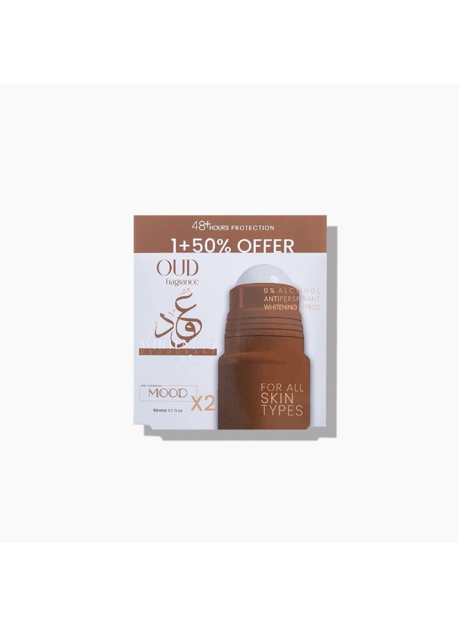 موود عرض مزيل العرق للتبييض والتبييض من مود عود 1+50% 50 مل - Image 1