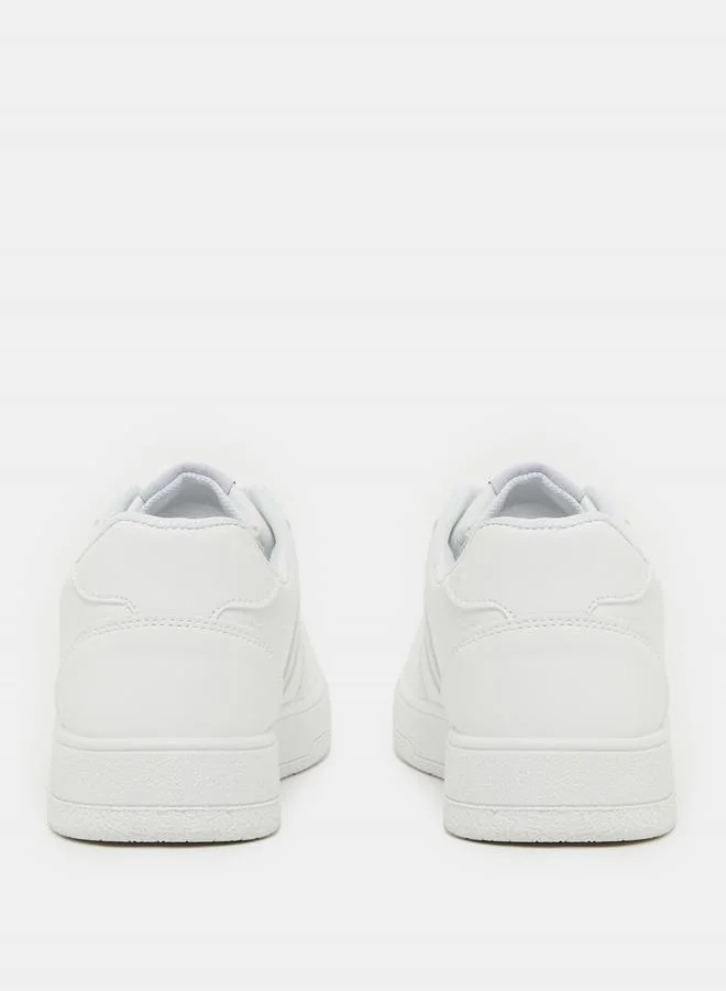 Styli Striped Low Top Lace Up Sneakers