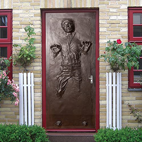 DEKMILE Custom Brown Character Relief SelfAdhesive Removable Door Sticker 3D Wallpaper Vinyl Living Room Bedroom Decoration Poster Home Design Decor Wall Mural Decals - Image 3