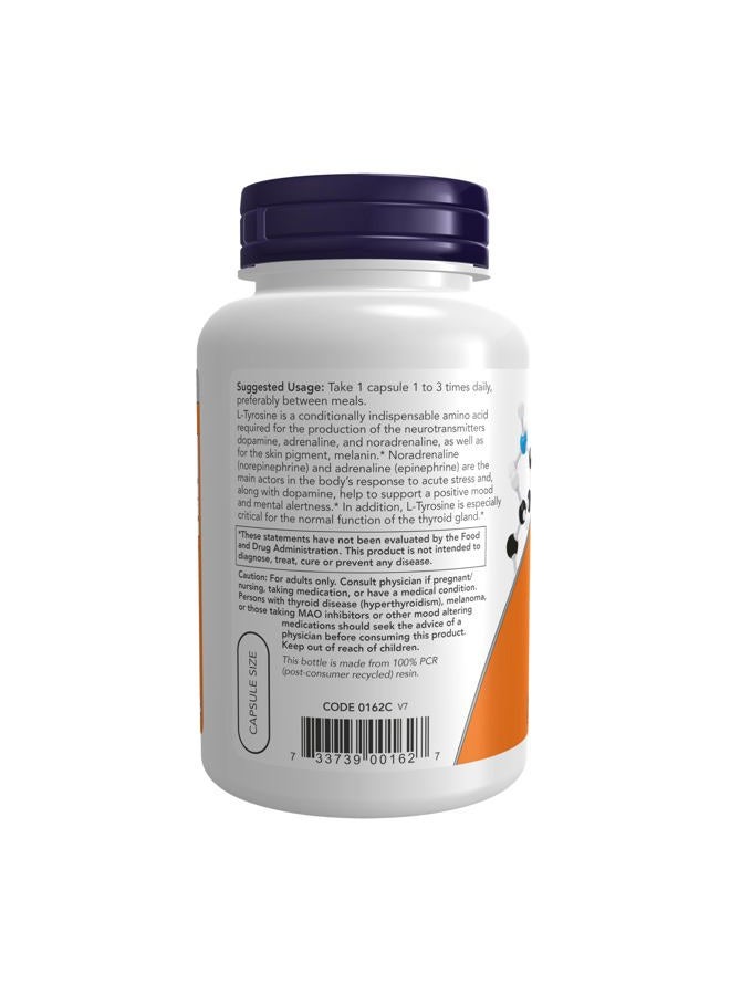 now L-Tyrosine 500 mg - 120 Capsules - Image 2