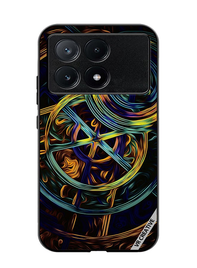 VR CREATIVE Protective Case Cover For Xiaomi Poco X6 Pro Abstract Design Multicolour - Image 1
