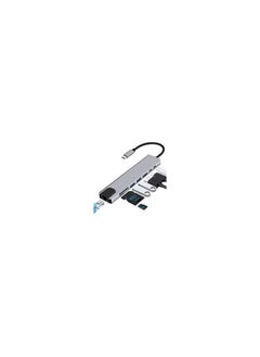 Generic USB C Hub 8 in 1 Type C Hub Multiport Adapter with 4K HDMI PD Power Delivery USB-C Ethernet 2 USB SD/TF Card Reader Compatible with Book Pro XPS and More Type C Devices  - Image 2