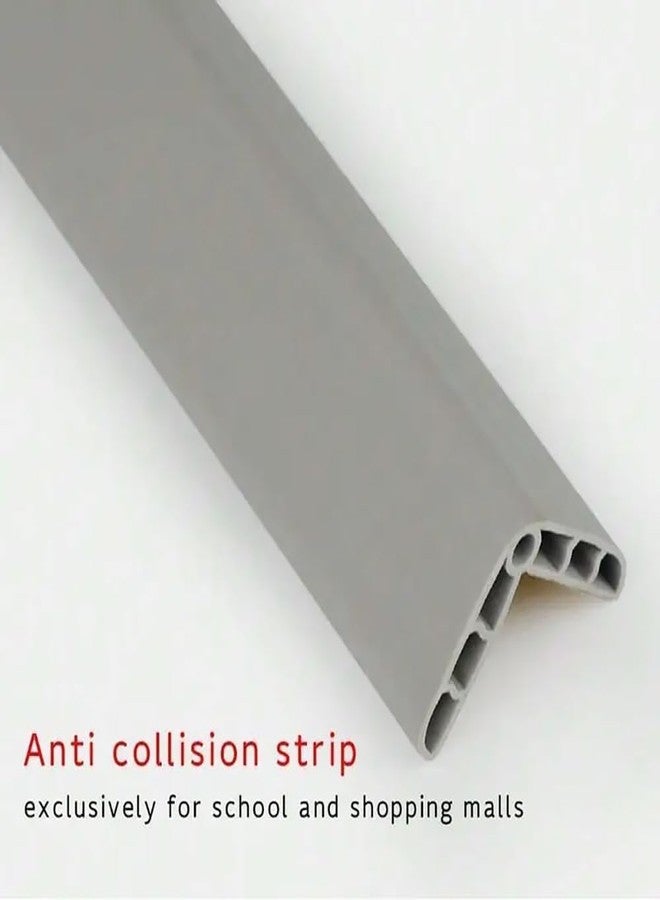 Naidev Rubber Wall Corner Guard Edge Protector,Anti-Collision Strip, Self-Adhesive Wall Guards, Safety Edge & Corner Guards.Gray - Image 2