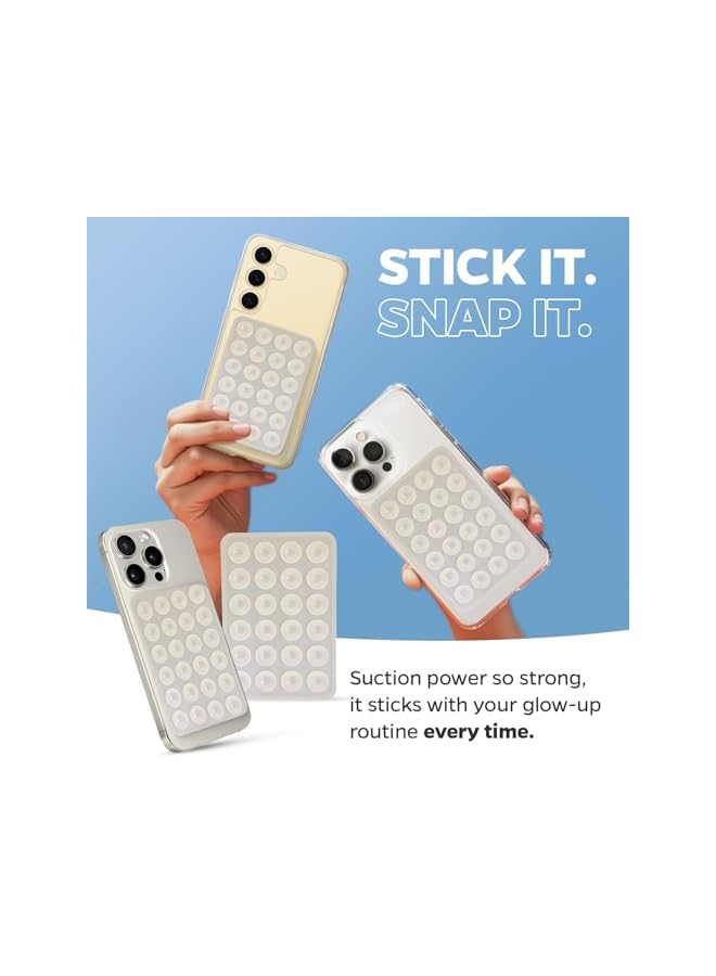 Green Tiger Silicone Suction Cup Phone Case Mount single Sided, Phone Accessories Hands-Free Strong Grip Holder for Selfies and Videos, Silicon Phone Stand for iPhone and Android Light (Translucent) - Image 5