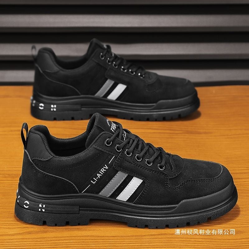 Labor Protection Sneakers, Men'S Shoes, Spring And Autum Construction Site Work Casual Shoes, Work Non-Slip Workwear Style - Image 3