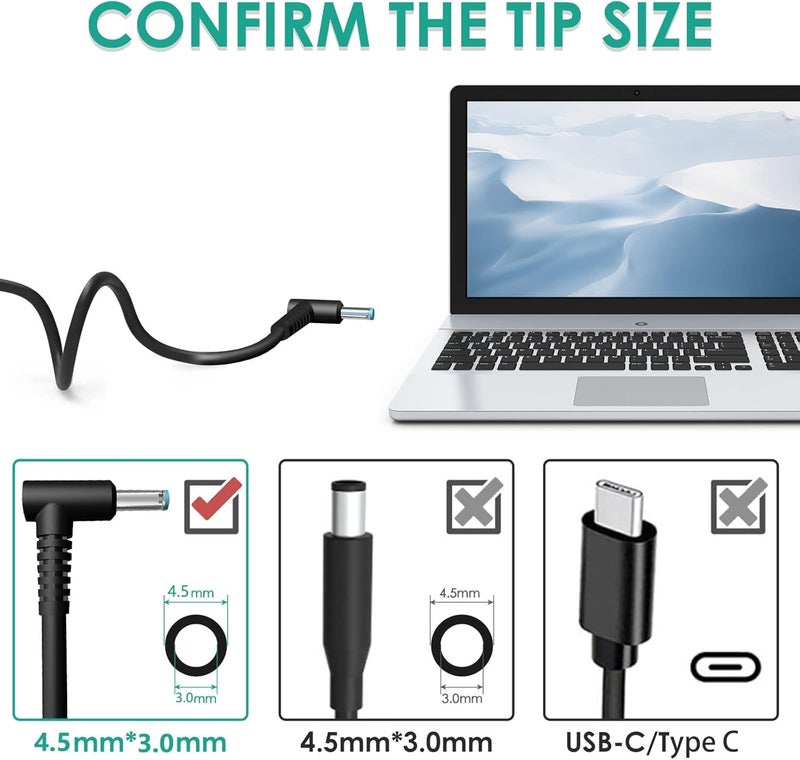 WeFly 150W AC Charger Fit for HP Zbook 15 16 17 15u 15v G3 G4 G5 G6 G7 G8 G9 ZBook Studio G4 G5 G7 G8 G9 Victus 15 OMEN by 15 17 Pavilion Gaming 15 17 TPN-CA11 TPN-DA09 Laptop Adapter - Image 2