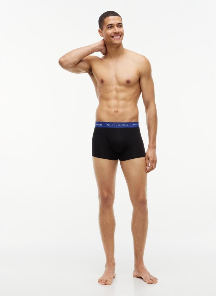 TOMMY HILFIGER 3-Pack Signature Logo Contrast Waistband Trunks - Image 5
