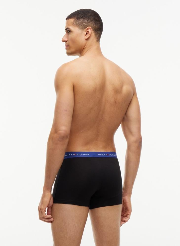 TOMMY HILFIGER 3-Pack Signature Logo Contrast Waistband Trunks - Image 2