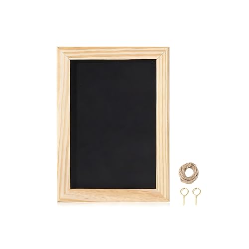 Miraclekoo 1 Pack Mini Chalkborad Sign Small Chalk Board with Unfinished Wood Frame,4 x 6 Inch - Image 1
