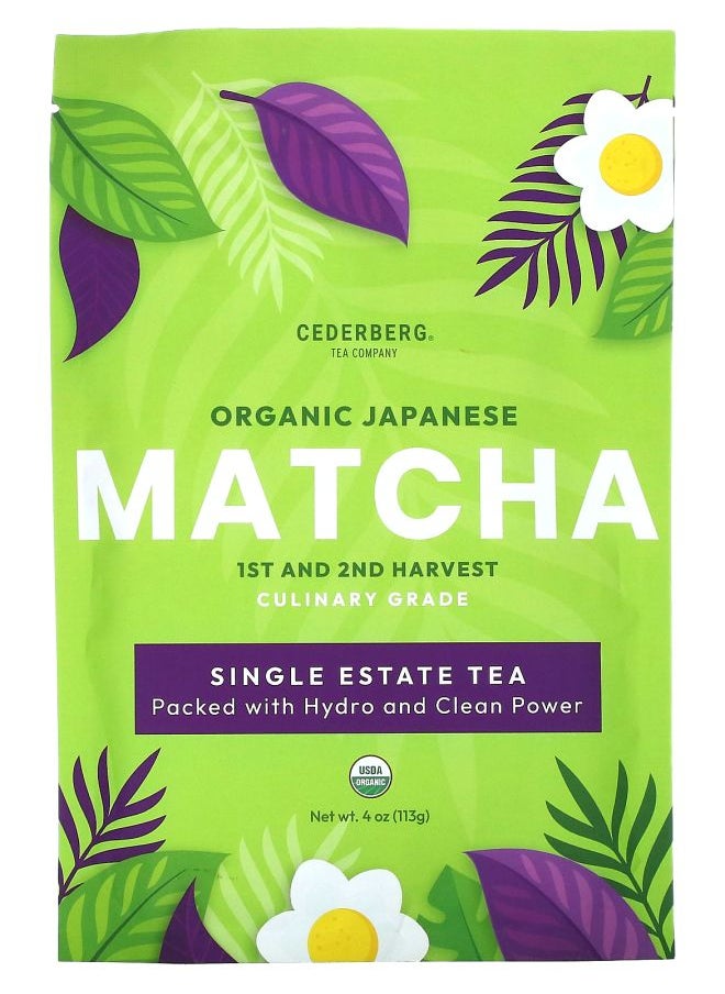 Cederberg Tea Co - Organic Japanese Matcha Powder 4 oz (113 g) - Image 1