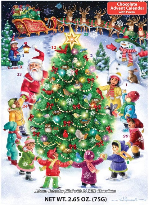 Gather Round the Tree Chocolate Advent Calendar (Countdown to Christmas)