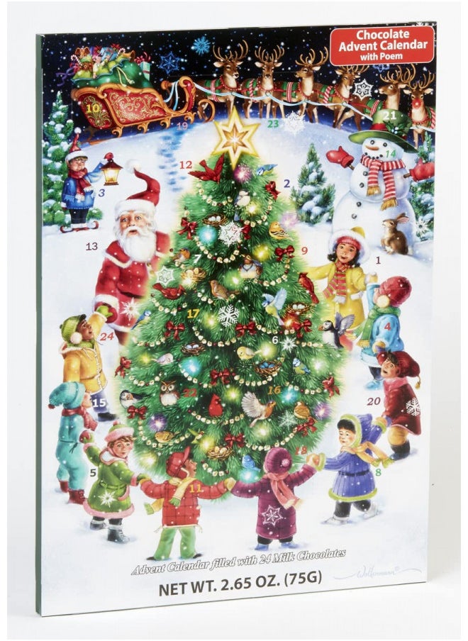 Gather Round the Tree Chocolate Advent Calendar (Countdown to Christmas)