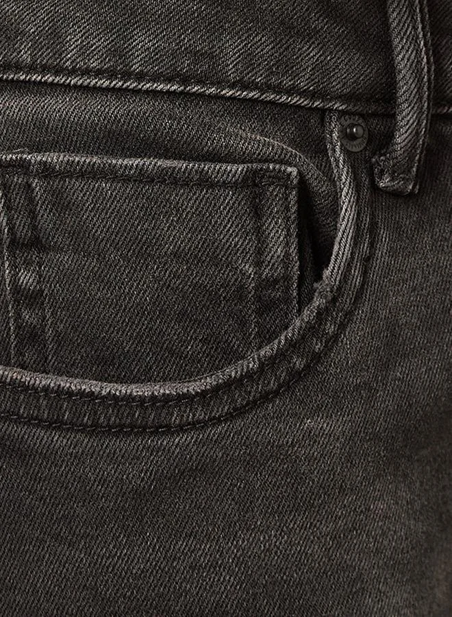 Lee Cooper BLACK Lee Cooper Slim Fit Button Closure Cotton Jeans for Women | Best Price UAE