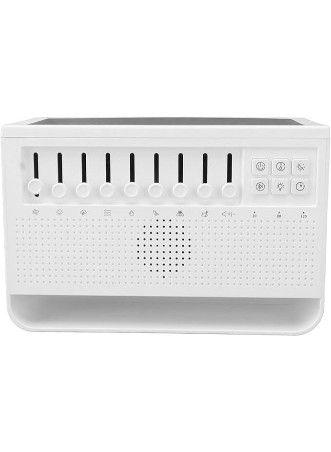 MHR White Noise Aroma Diffuser with 8 Natural Soothing Sounds, Essential Oil Diffuser, Sleep Aid Humidifier & Relaxing Night Light for Bedroom, Baby & Home - Image 1