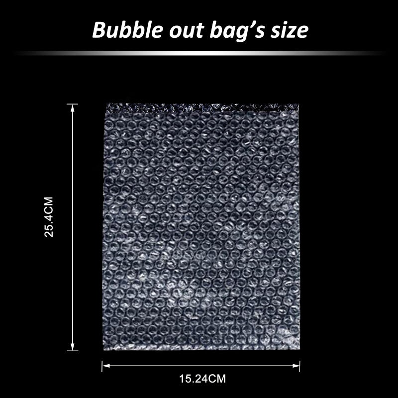 High-PQ Bubble Pouches Wrap, Clear Not Self-Seal Bubble Out Bags with Double Walled Cushioning, Ideal for Packing, Shipping, Storage, Moving (50PCS-6x10Inches) - Image 2