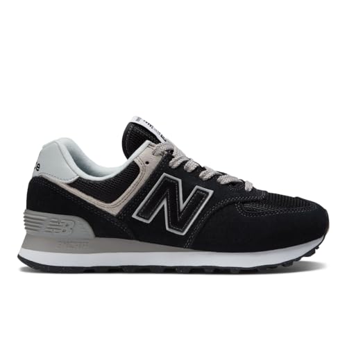 New Balance Women's Classic Sneaker, Black/White, 6 Wide - Image 3