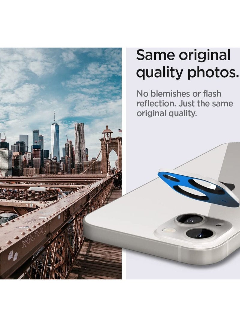 Spigen Glastr Optik Camera Lens Screen Protector [2 Pack] for iPhone 13 and 13 Mini - Starlight - Image 5