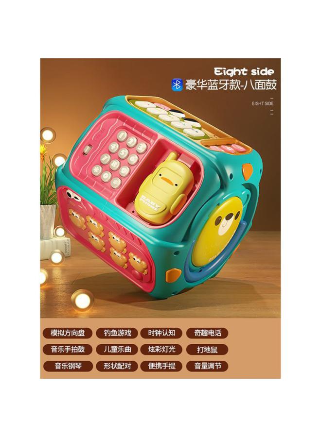 Baby Hand Clap Eight-sided Clap Drum Children 0- -2 Years Old 6- 2 Months Baby Educational Toys Music Hexahedron