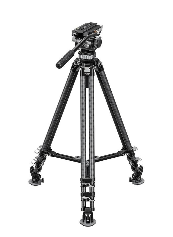 Leofoto Leofoto LVC-253C Carbon Fiber TwinLeg Tripod with BV-20 Video Head System  - Image 1
