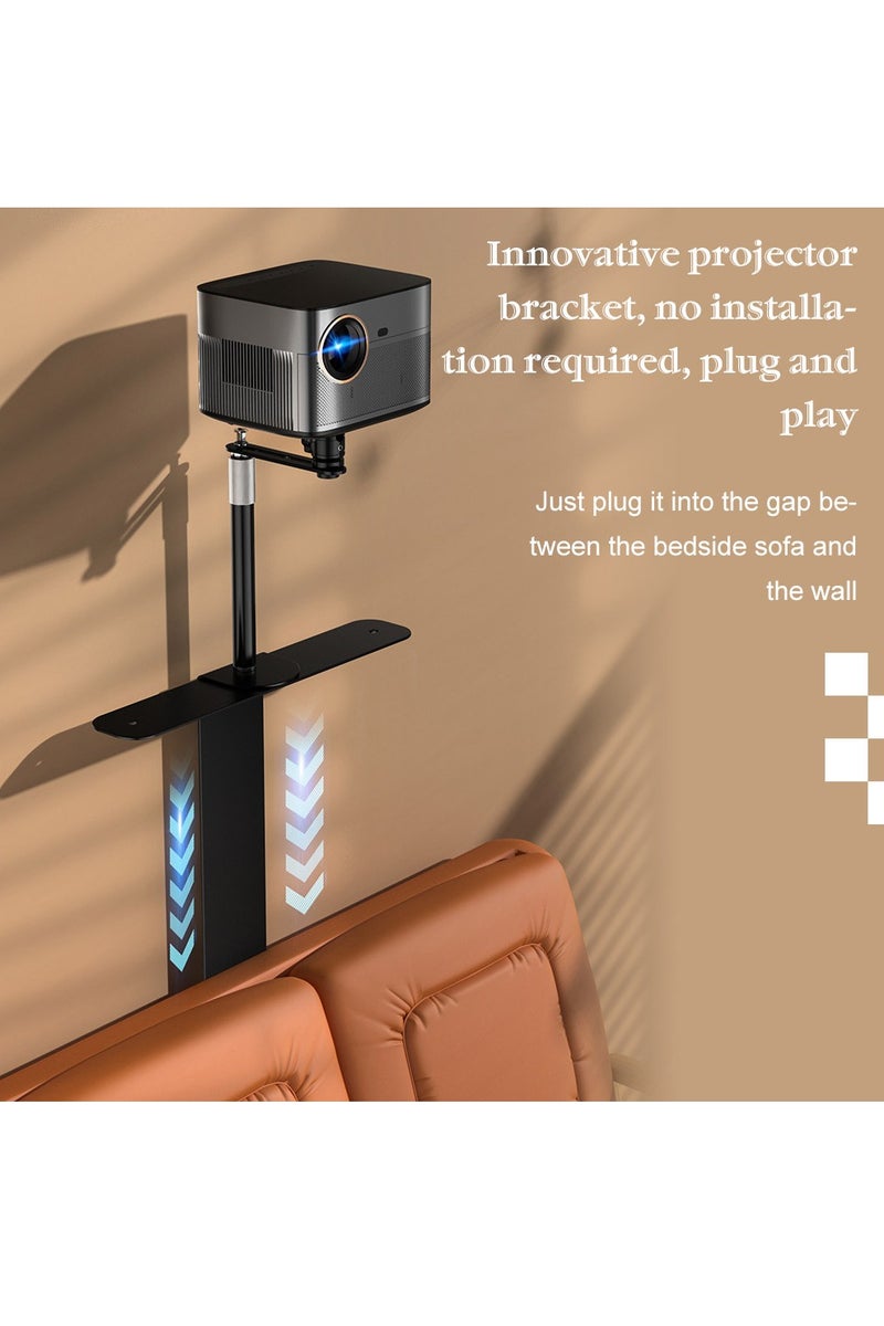 فلاشهوك حامل جهاز عرض قابل للتوصيل - قاعدة كروية قابلة للتعديل بزاوية 360 درجة للتركيب على جانب الطاولة لأجهزة Nebula وXGIMI وVANKYO وJinhoo وAuKing وEpson ومعظم أجهزة عرض الفيديو - Image 2