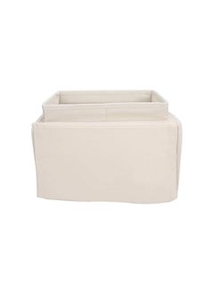 The Bros Sofa Armrest Bag, 3 Outer Divided Pockets Sofa Storage Bag, With A Top Tray Waterproof Washable for Sofa Storage Daily Small Gadgets(Beige)  - Image 5