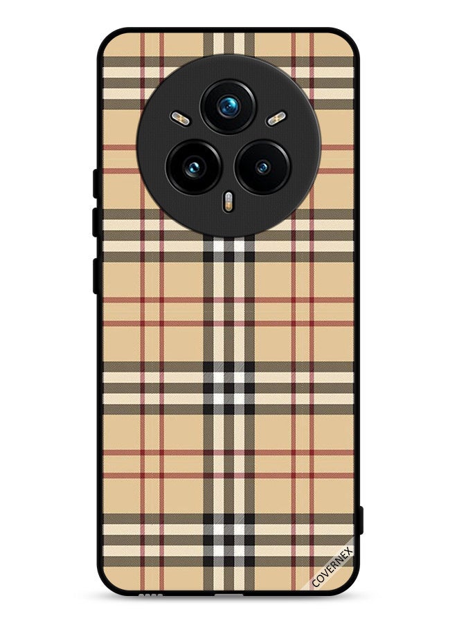 Covernex Realme 14 Pro Plus 5G Protective Case Cover Stripes On Cloth Pattern