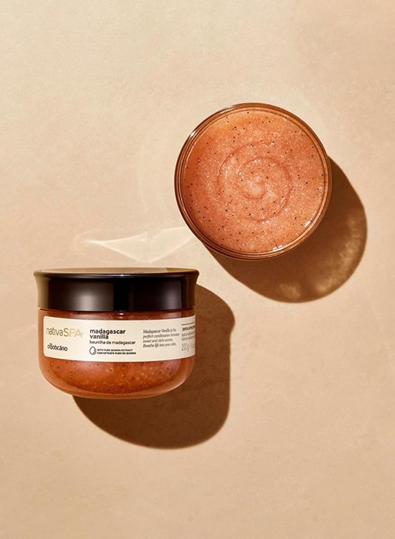 NATIVA SPA O BOTICÁRIO Nativa SPA by O Boticário Madagascar Vanilla Exfoliating Body Scrub, Exfoliating, Hydrating & Anti Aging Sugar Foot & Body Scrub, 7 Ounce - Image 3