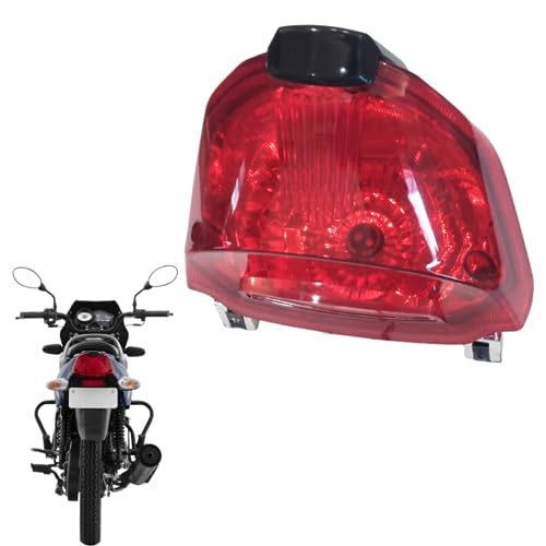APSMOTIV Back Light, Brake Light, without bulb Tail Light fit for TVS Star Sports New model Bike Light (Red) Poly methyl (PMMA) | Top Coated Reflectors - Image 1
