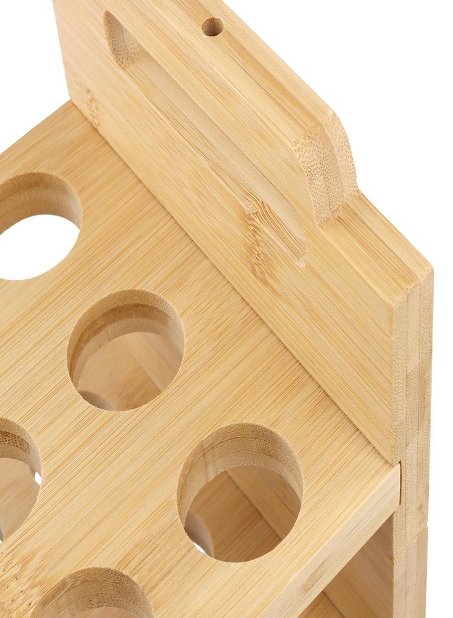 HAKZEON 2 Pack Stackable Bamboo Egg Holder for 36 Fresh Eggs - Farmhouse Kitchen Countertop Organizer, Wooden Display Rack Fits Quail Duck Turkey Chicken Eggs - Image 3