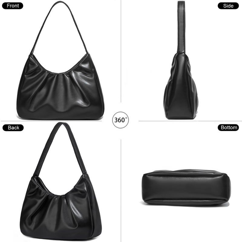 YAVCOOL Small Shoulder Bags for Women Retro Classic Hobo Bag Shoulder Purse Handbag Trendy Underarm Purse - Image 4