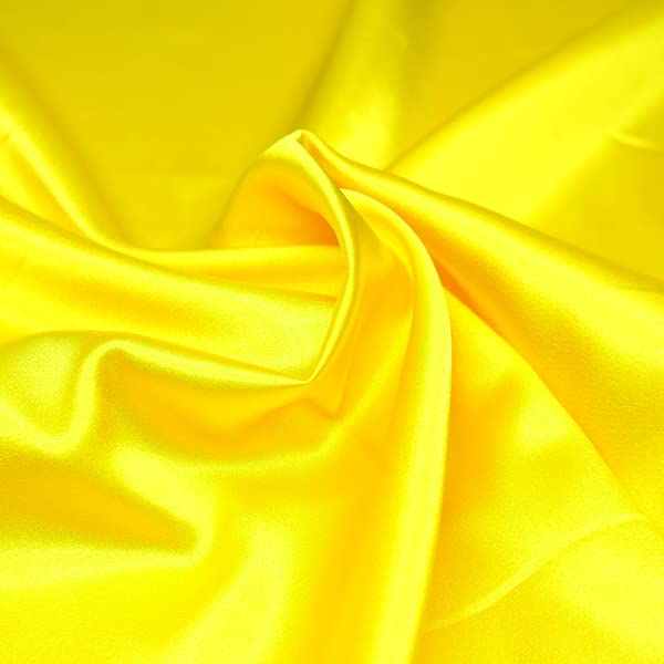 Backgarden Bright Yellow 20 Yard Elegant Satin Long Full Skirt Belly Dance Performance Costume - Image 2