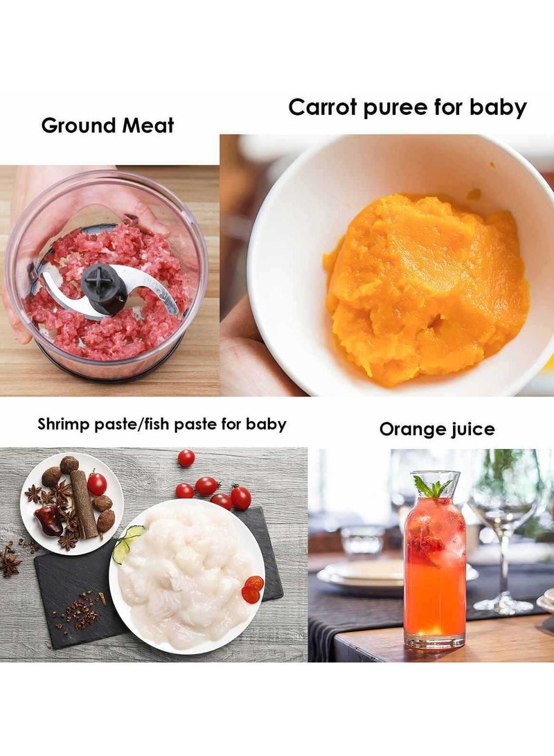 sokany Hand Blender With Chopper And Whisk 4-in-1 1000ml 500 W WK-1710-4 Black/Clear - Image 3