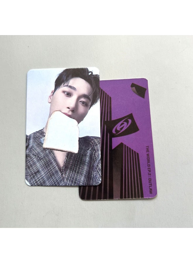 NIBEMINENT 8 قطع كيبوب ATEEZ THE WORLD EP.2 : OUTLAW بطاقات ليمو هدايا لجمع المعجبين - Image 2