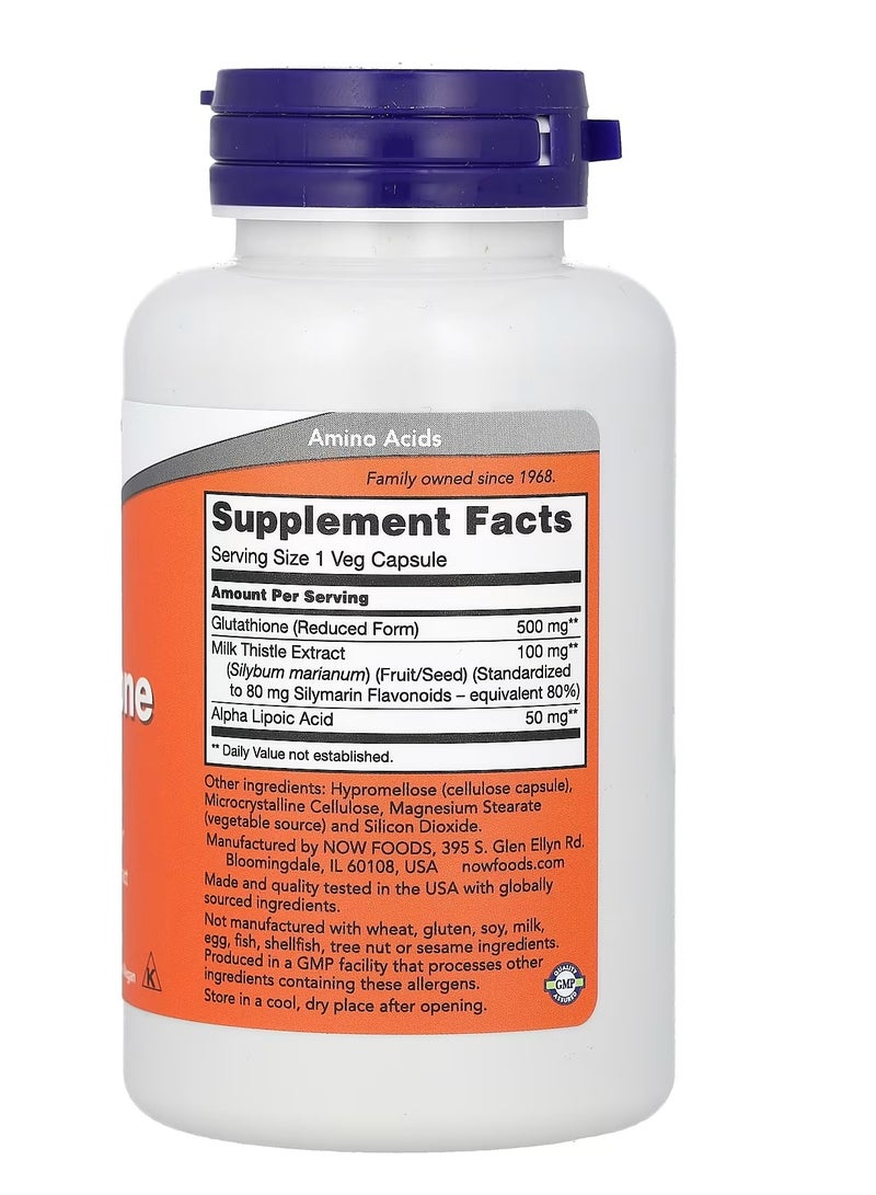 ناو فودز‏, جلوتاثيون، 500 ملجم، 60 كبسولة نباتية - Image 2