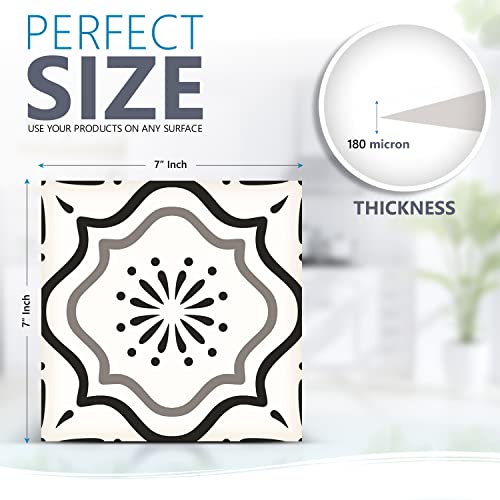 Mi Alma Peel & Stick Tile Backsplash Stair Riser Decals DIY Decals Mexican Talavera Home Decor Staircase Decal Stickers Pack of 24 Tiles 7''W x 7''L Each - Image 2