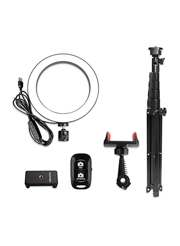 Usb Photographic Studio Video Selfie Stick With Ring Light Wall Mount Ring Light 10.2 Inch 