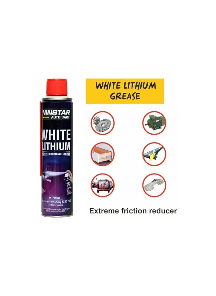 VINSTAR AUTOCARE - VINSTAR AUTOCARE White Lithium Grease Spray 350ml - Unlock Exceptional Lubrication for Your Vehicle (1) - Image 1