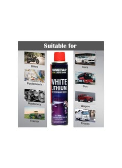 VINSTAR AUTOCARE VINSTAR AUTOCARE White Lithium Grease Spray 350ml - Unlock Exceptional Lubrication for Your Vehicle (1)  - Image 3