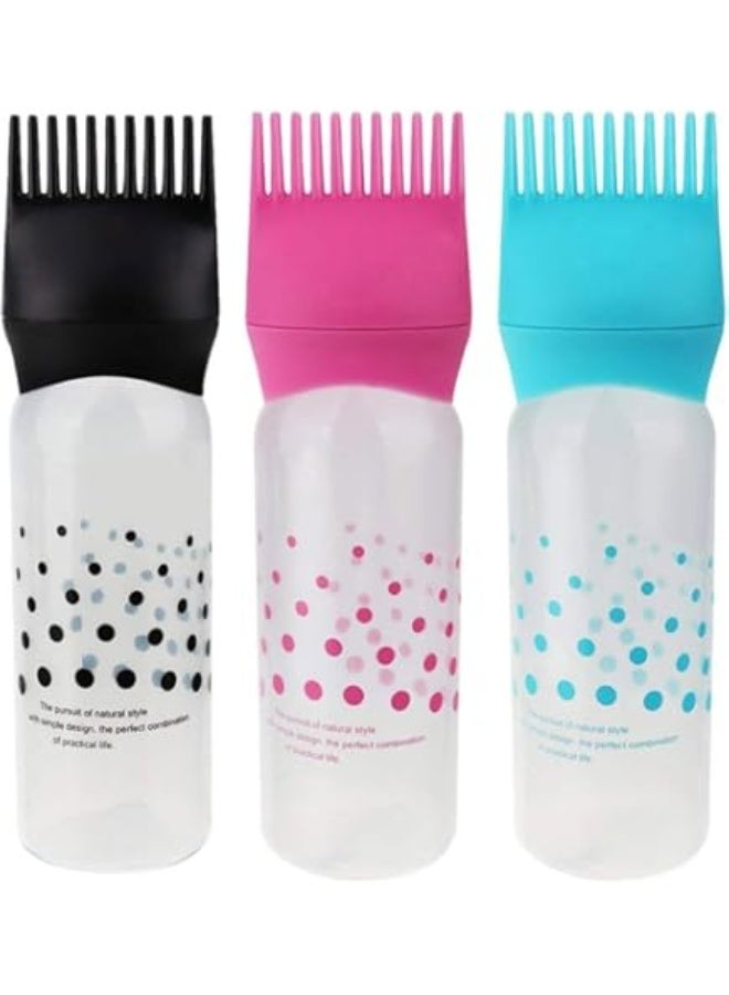 Root Comb Applicator Bottle - Applicator Bottle for Hair Dye and Hair Oil Applicator with Graduated Scale (multicolor) - Image 2