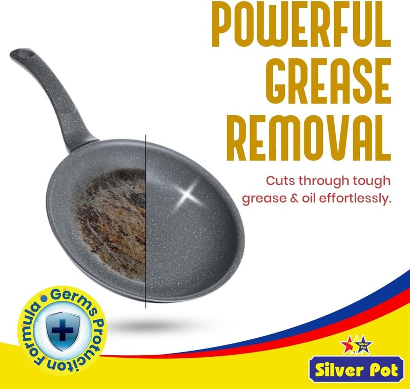 Silver Pot Lemon Dishwashing Liquid (Pack of 2) - Image 3
