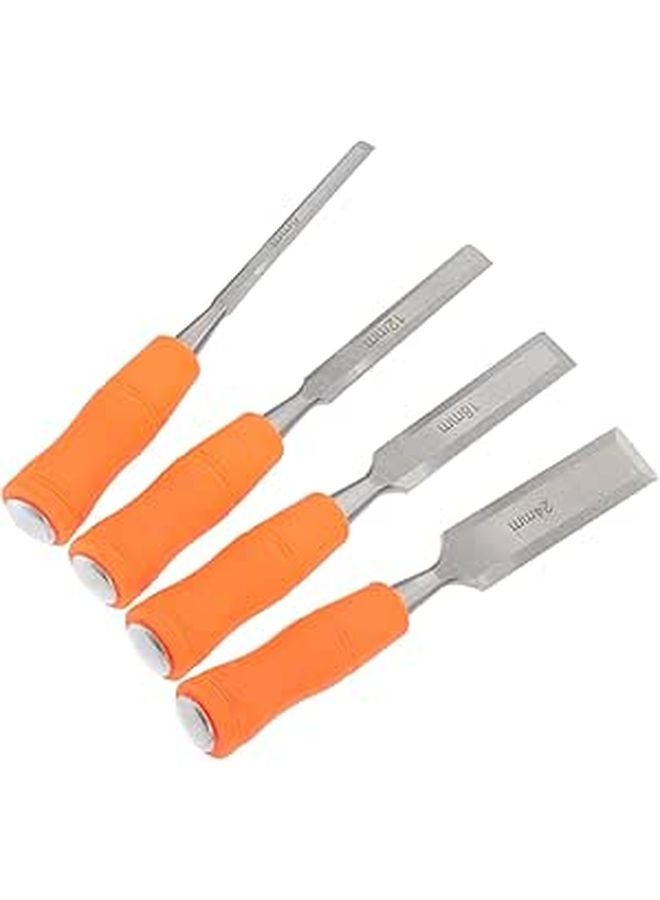 4 Pcs Wood Carving Chisels Set Sharp Blades For DIY Woodworking And Precise Engraving - Image 1