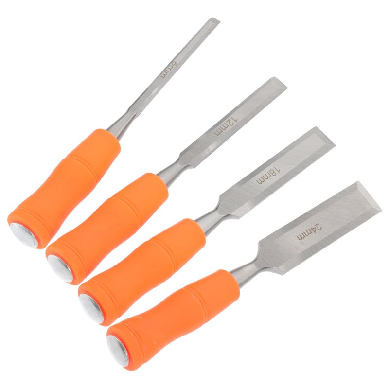 4 Pcs Wood Carving Chisels Set Sharp Blades For DIY Woodworking And Precise Engraving - Image 2